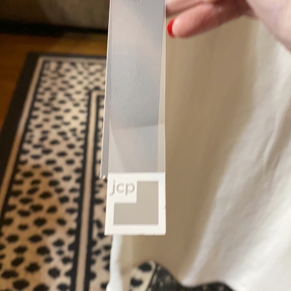 NWT JCP white thick cap sleeves T-shirt XLarge - Picture 10 of 10